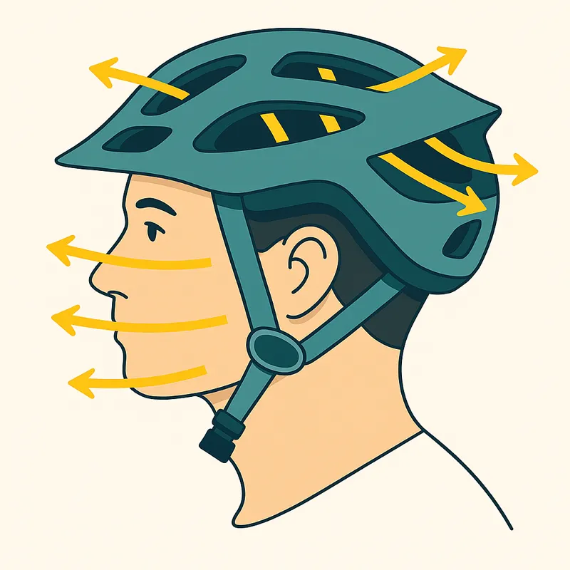 MTB-Helm Belüftung